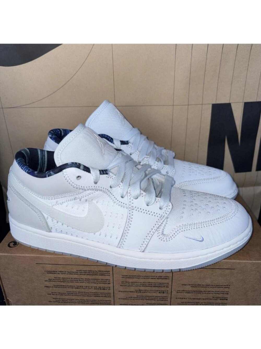 Nike Air Jordan 1 Low SE Summit White Sail IR7337-121 Men Size 9.5